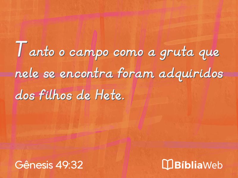 Gênesis 49:32 em imagem para compartilhar