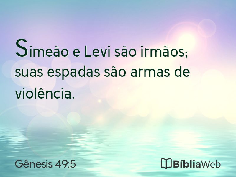 Gênesis 49:5 em imagem para compartilhar