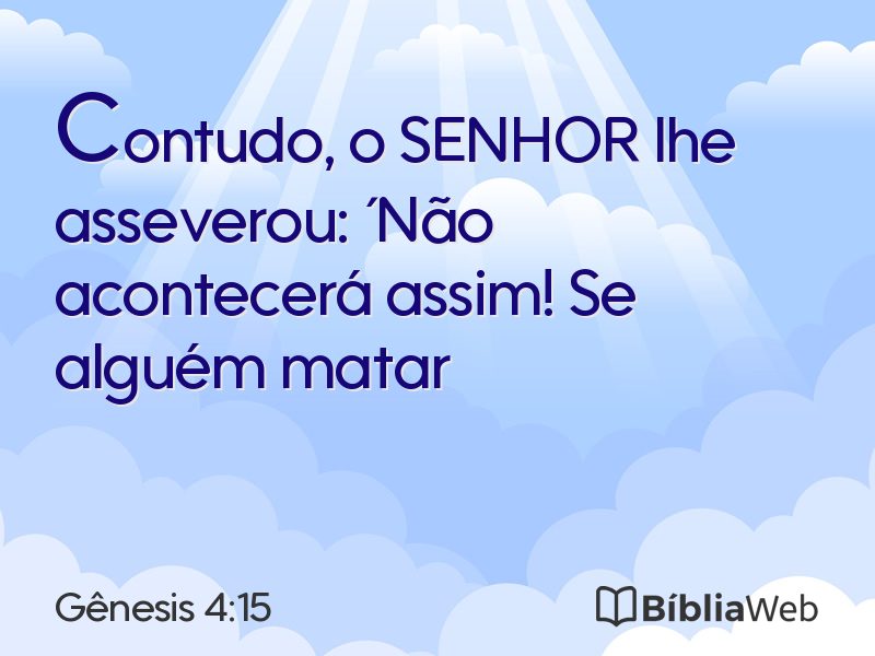 Gênesis 4:15 em imagem para compartilhar