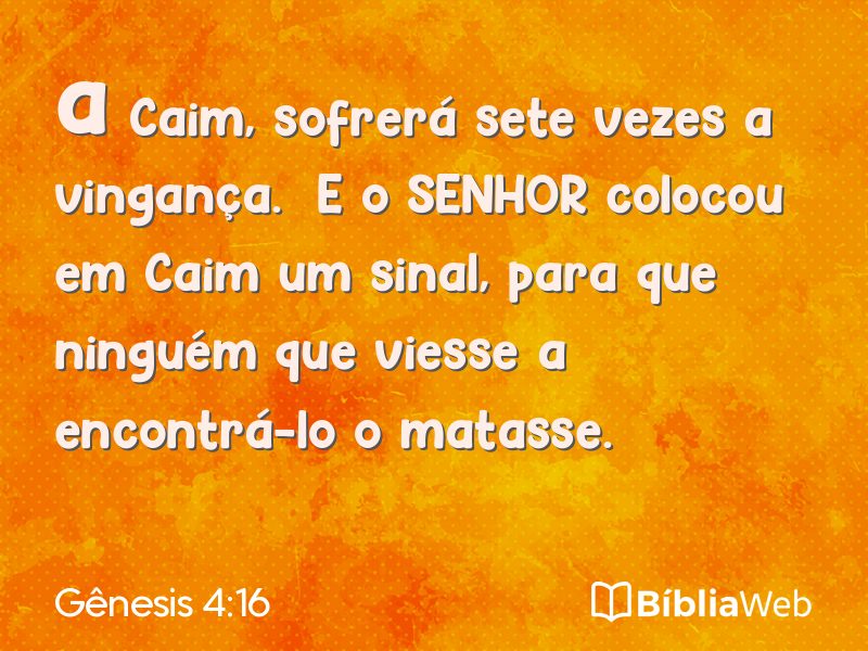 Gênesis 4:16 em imagem para compartilhar