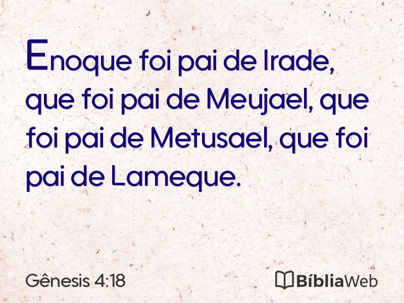 Gênesis 4:18 em imagem para compartilhar