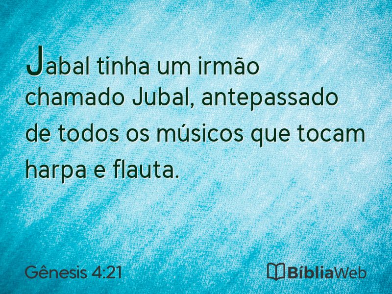Gênesis 4:21 em imagem para compartilhar