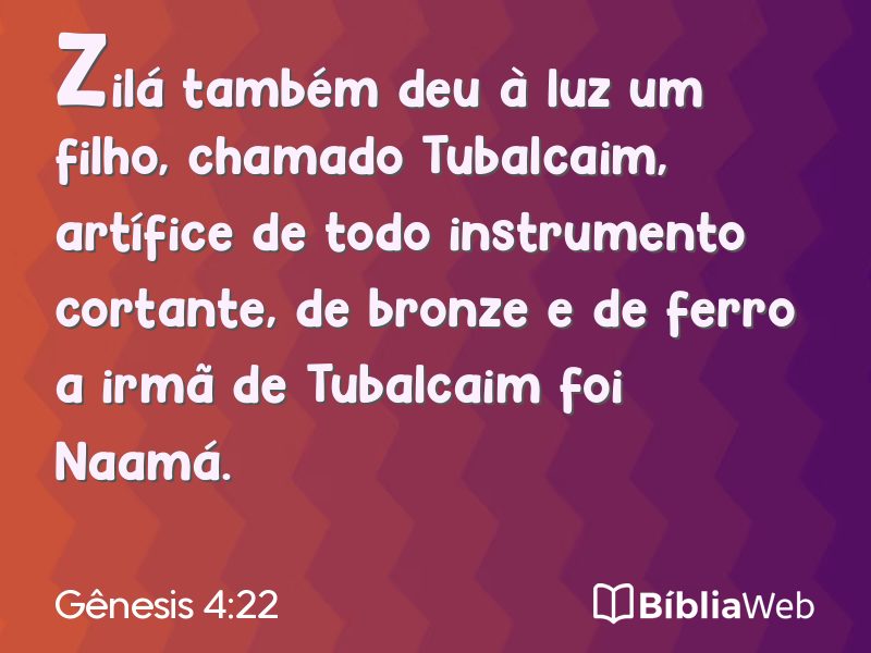 Gênesis 4:22 em imagem para compartilhar