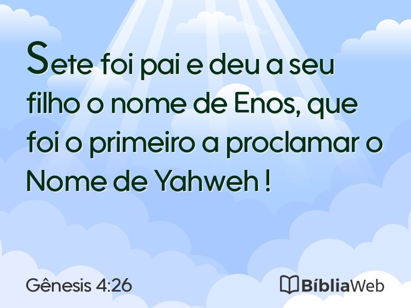 Gênesis 4:26 em imagem para compartilhar