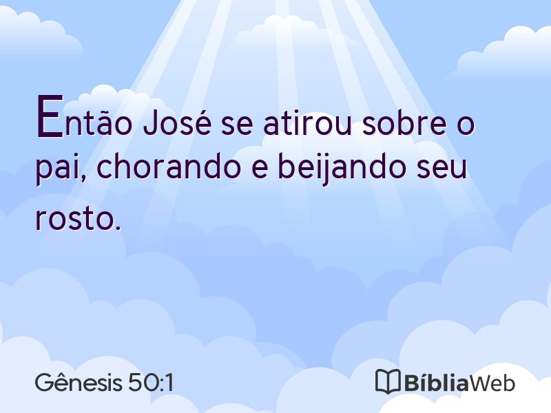 Gênesis 50:1 em imagem para compartilhar