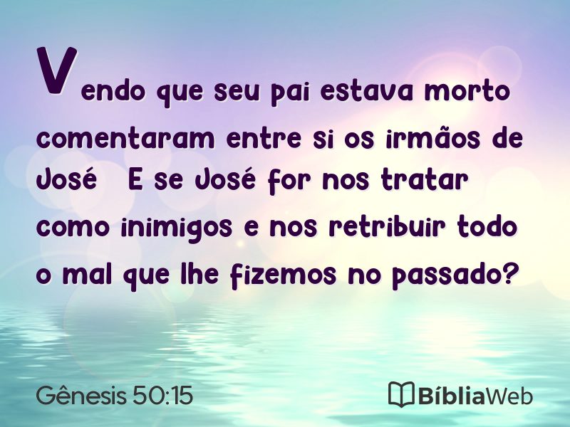 Gênesis 50:15 em imagem para compartilhar