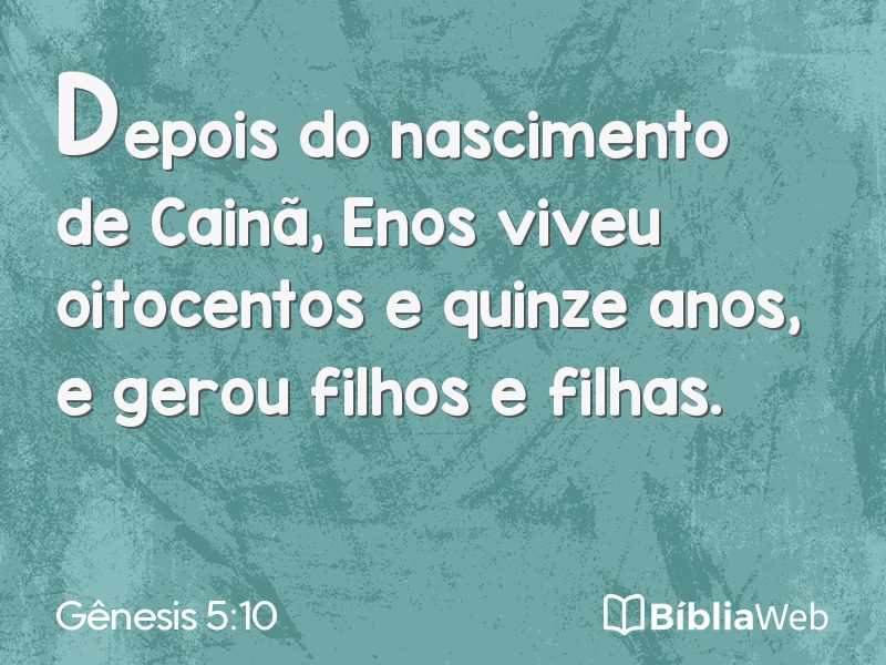 Gênesis 5:10 em imagem para compartilhar