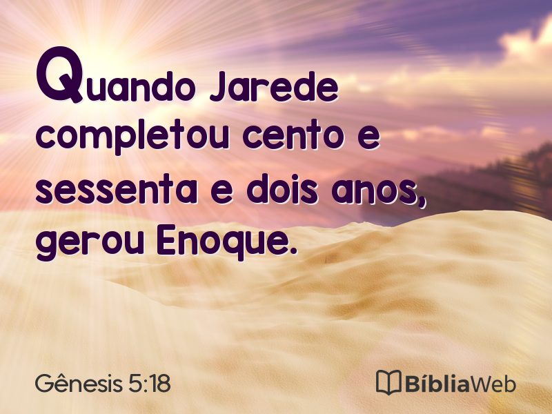 Gênesis 5:18 em imagem para compartilhar