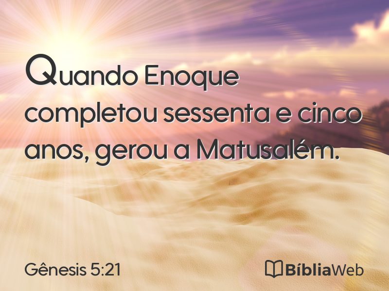 Gênesis 5:21 em imagem para compartilhar