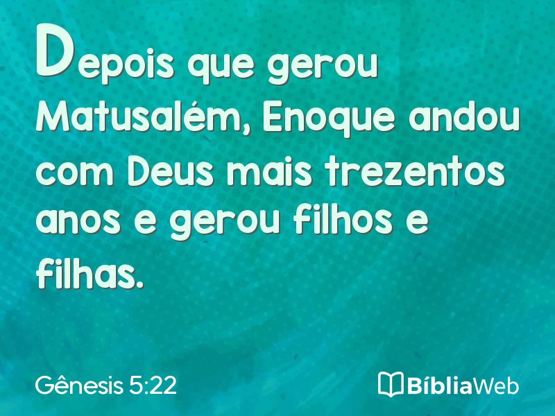 Gênesis 5:22 em imagem para compartilhar