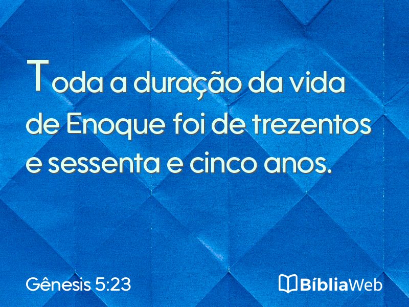 Gênesis 5:23 em imagem para compartilhar