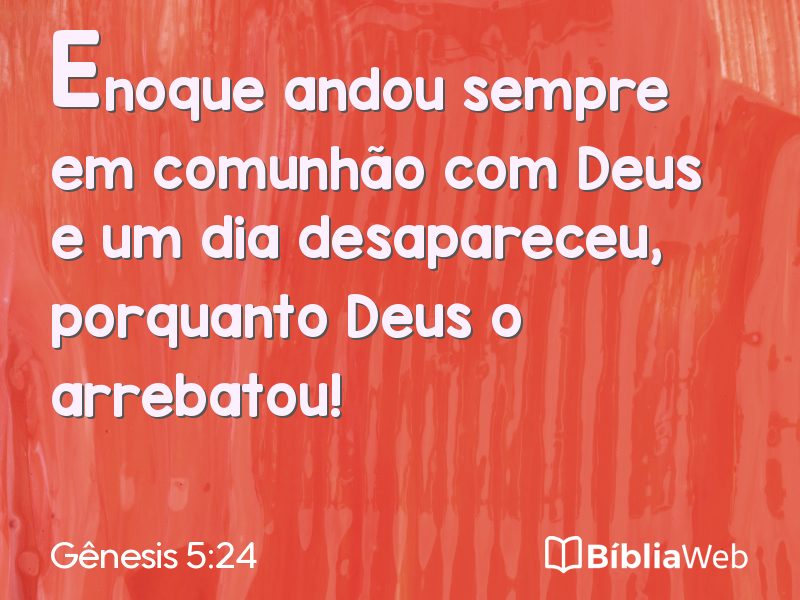 Gênesis 5:24 em imagem para compartilhar