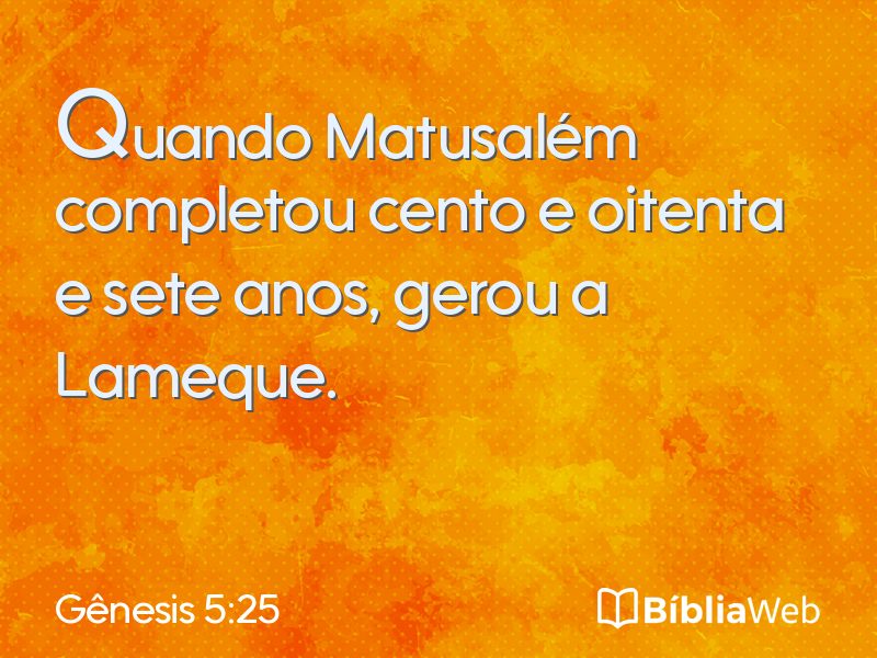 Gênesis 5:25 em imagem para compartilhar