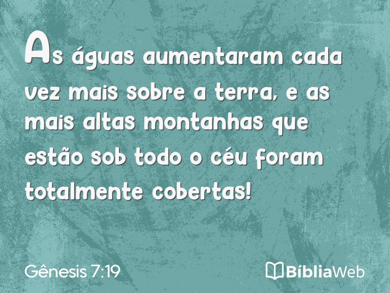 Gênesis 7:19 em imagem para compartilhar