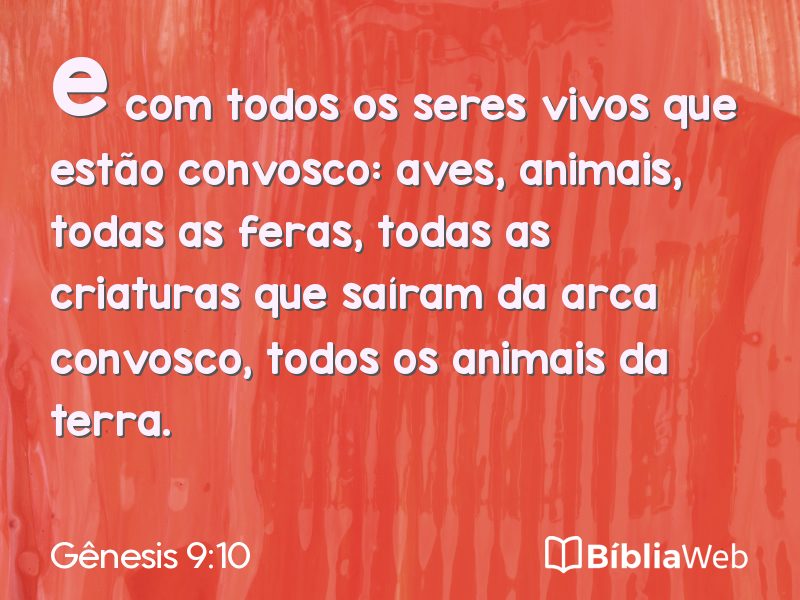 Gênesis 9:10 em imagem para compartilhar