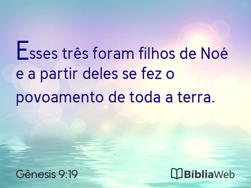Gênesis 9:19 em imagem para compartilhar