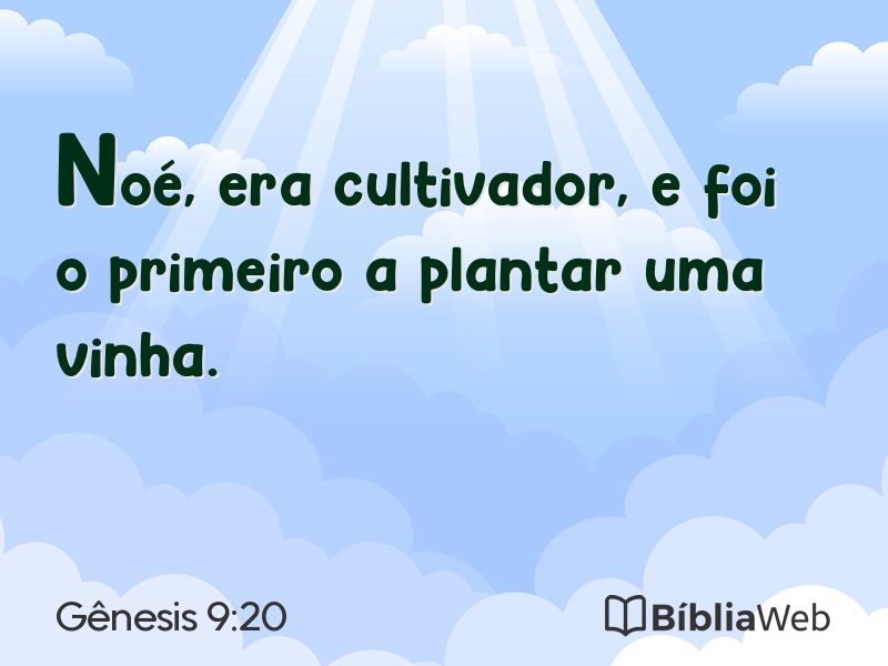 Gênesis 9:20 em imagem para compartilhar