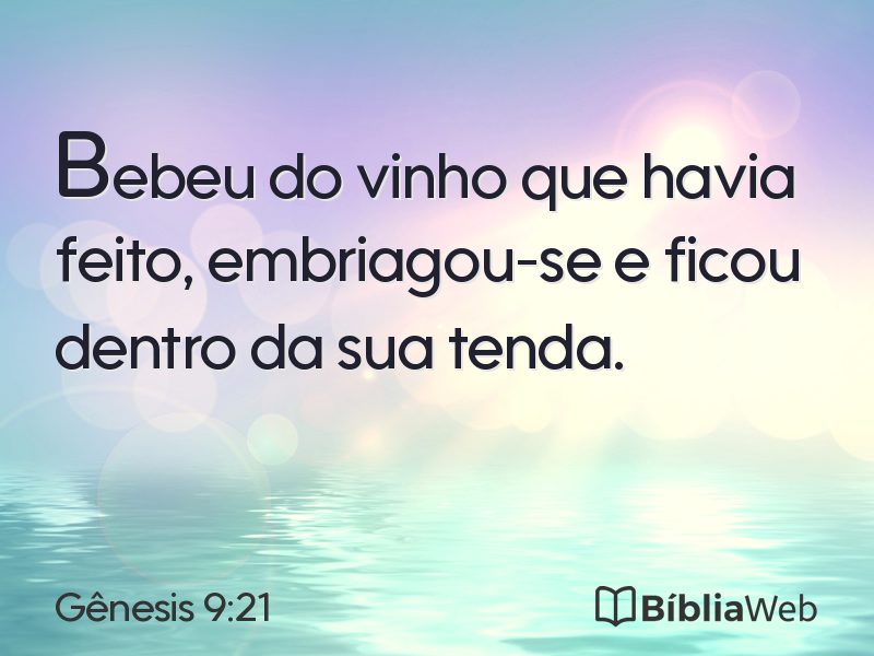 Gênesis 9:21 em imagem para compartilhar