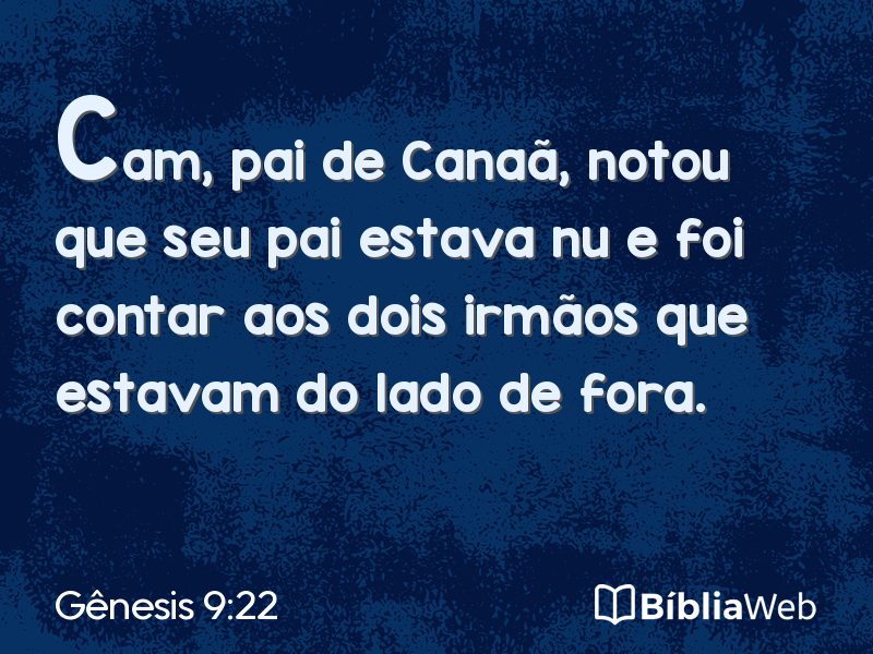 Gênesis 9:22 em imagem para compartilhar