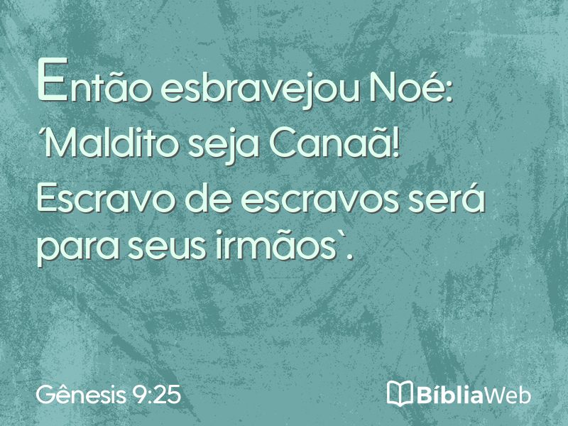 Gênesis 9:25 em imagem para compartilhar