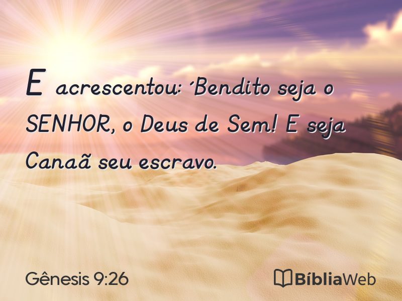 Gênesis 9:26 em imagem para compartilhar