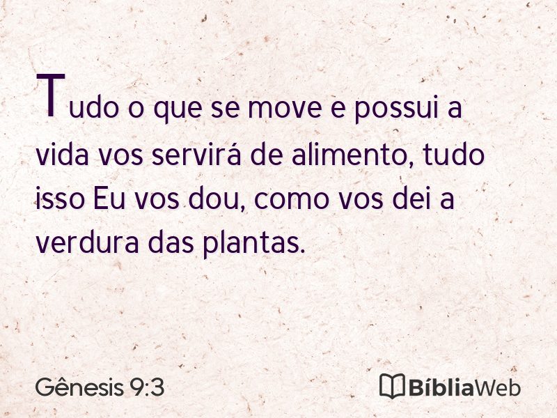Gênesis 9:3 em imagem para compartilhar