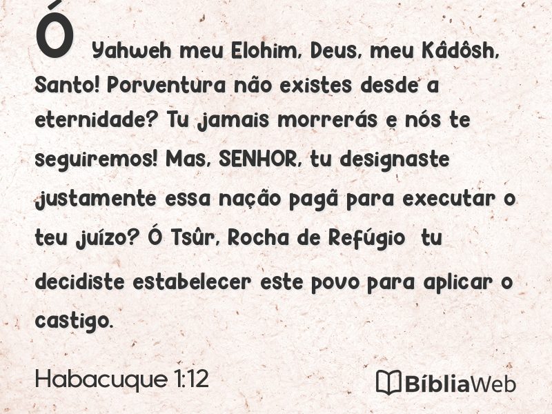 Habacuque 1:12 em imagem para compartilhar