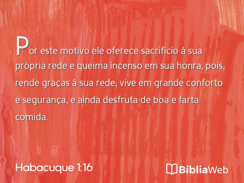 Habacuque 1:16 em imagem para compartilhar