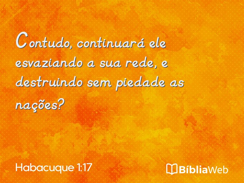 Habacuque 1:17 em imagem para compartilhar