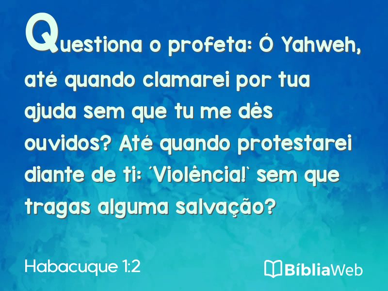 Habacuque 1:2 em imagem para compartilhar