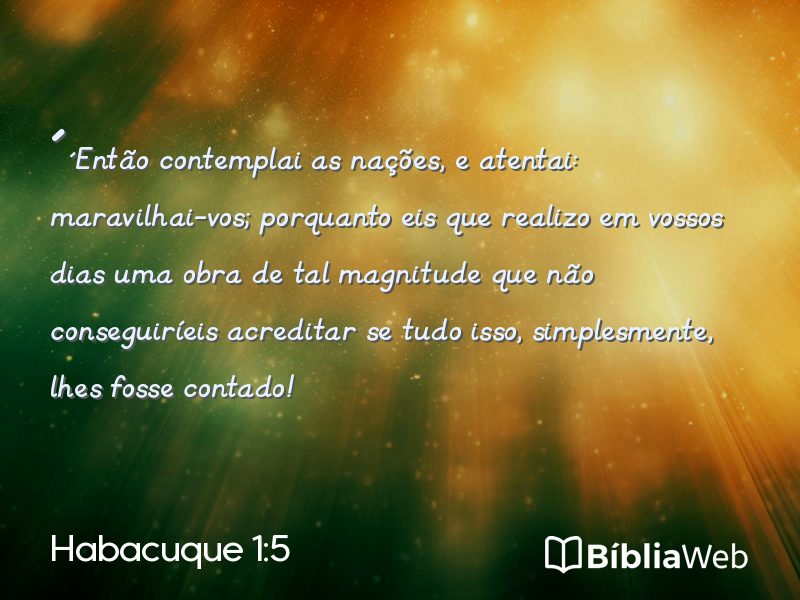 Habacuque 1:5 em imagem para compartilhar
