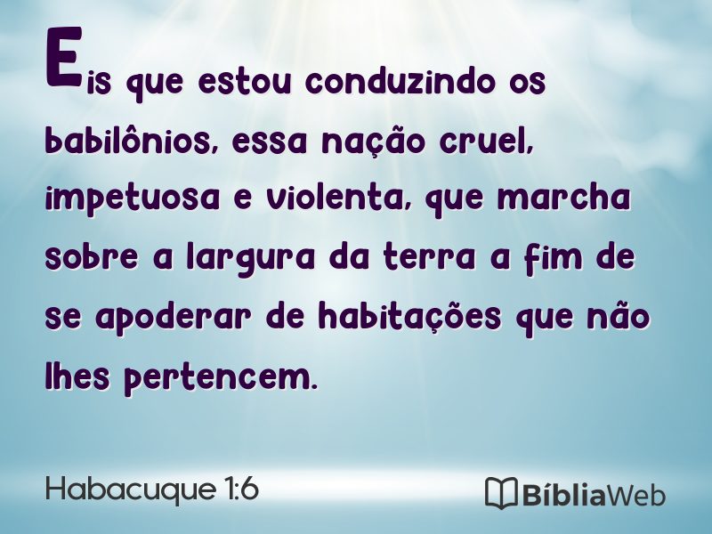 Habacuque 1:6 em imagem para compartilhar
