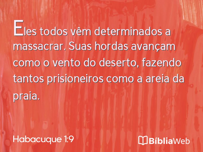 Habacuque 1:9 em imagem para compartilhar