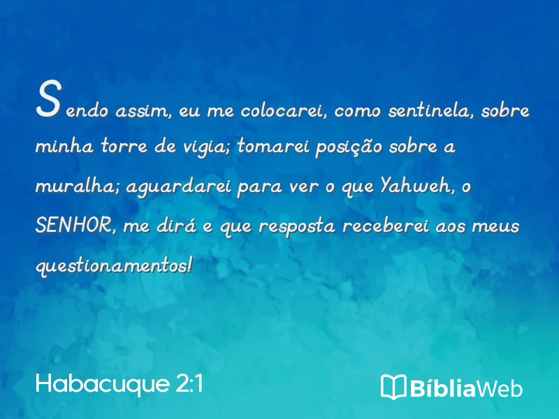 Habacuque 2:1 em imagem para compartilhar