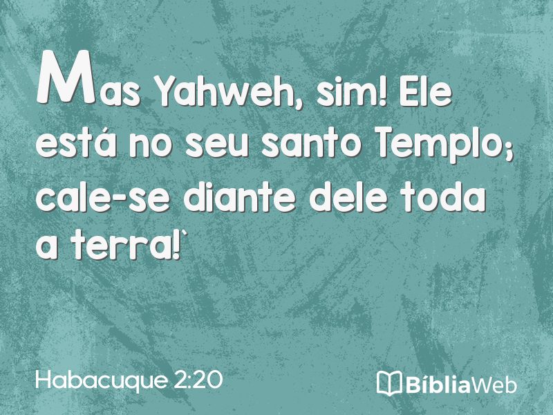 Habacuque 2:20 em imagem para compartilhar