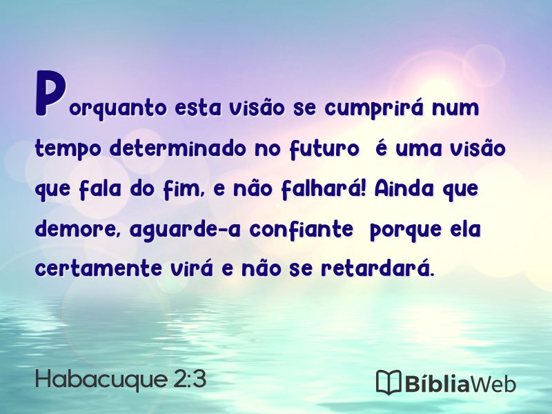 Habacuque 2:3 em imagem para compartilhar