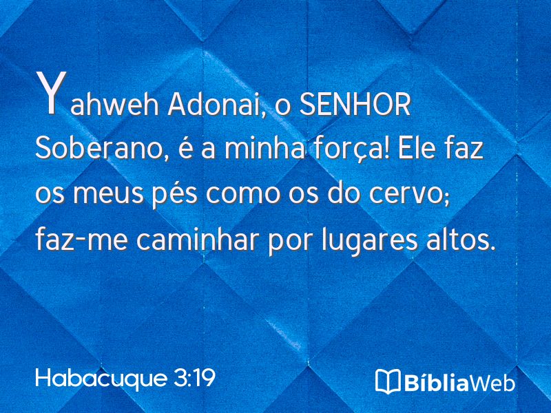 Habacuque 3:19 em imagem para compartilhar