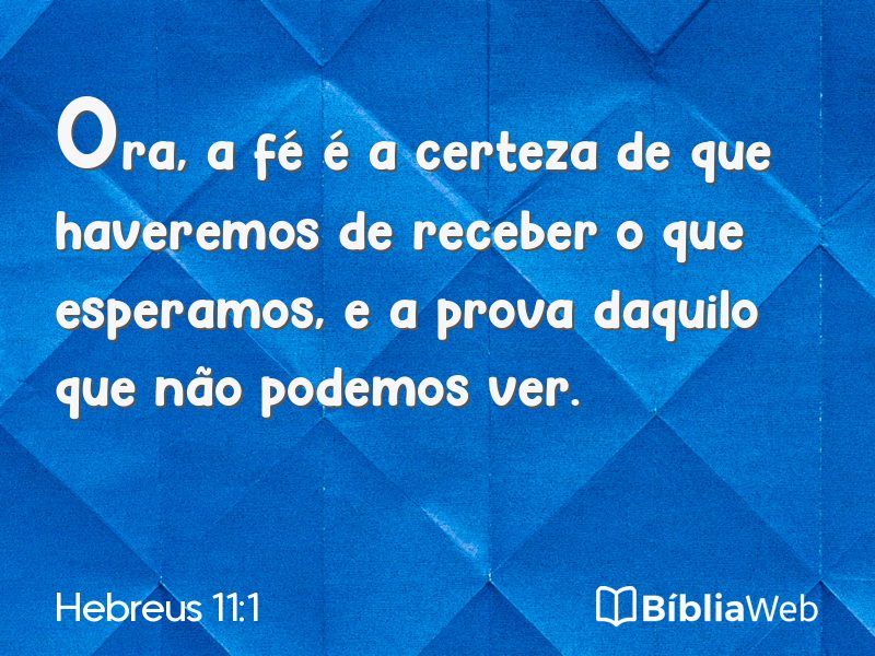 Hebreus 11:1 em imagem para compartilhar