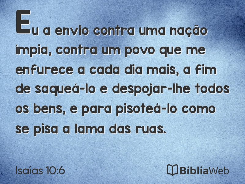 Isaías 10:6 em imagem para compartilhar