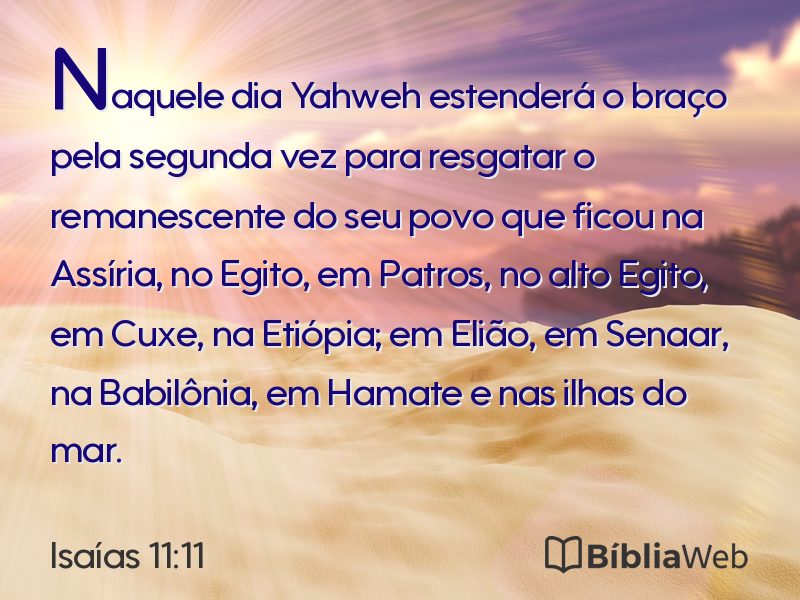 Isaías 11:11 em imagem para compartilhar