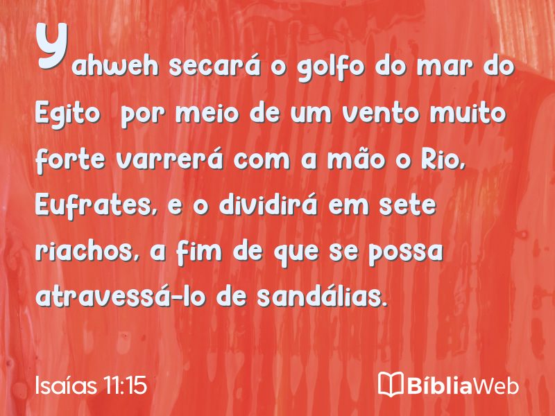Isaías 11:15 em imagem para compartilhar