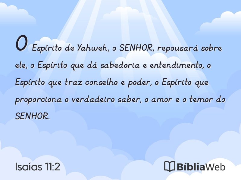 Isaías 11:2 em imagem para compartilhar