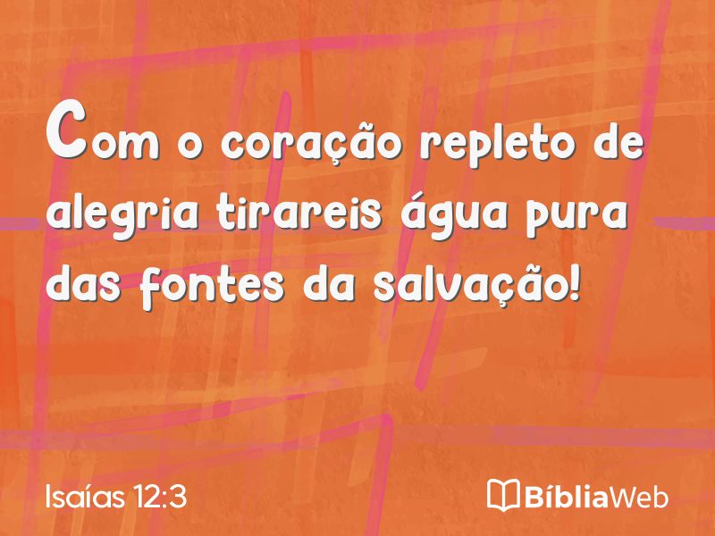 Isaías 12:3 em imagem para compartilhar