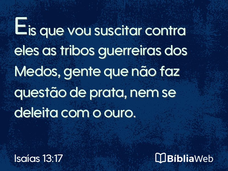 Isaías 13:17 em imagem para compartilhar