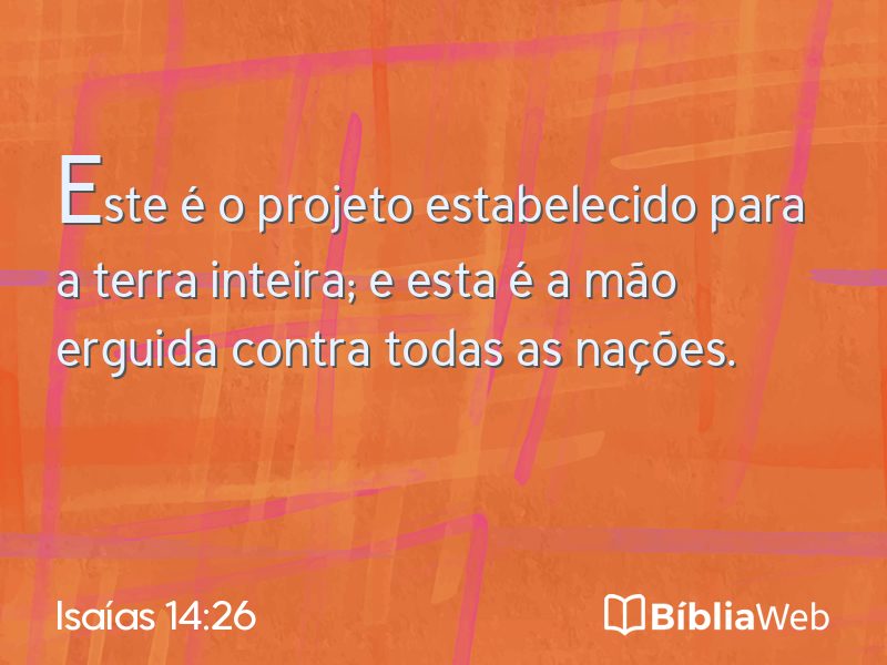 Isaías 14:26 em imagem para compartilhar