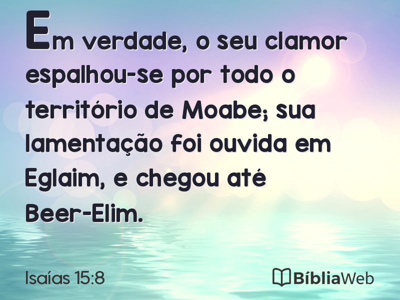 Isaías 15:8 em imagem para compartilhar