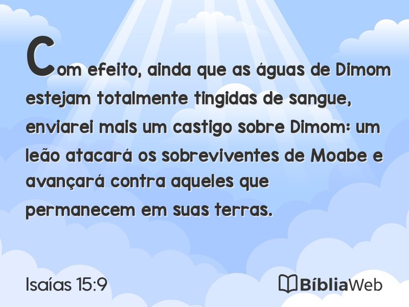 Isaías 15:9 em imagem para compartilhar