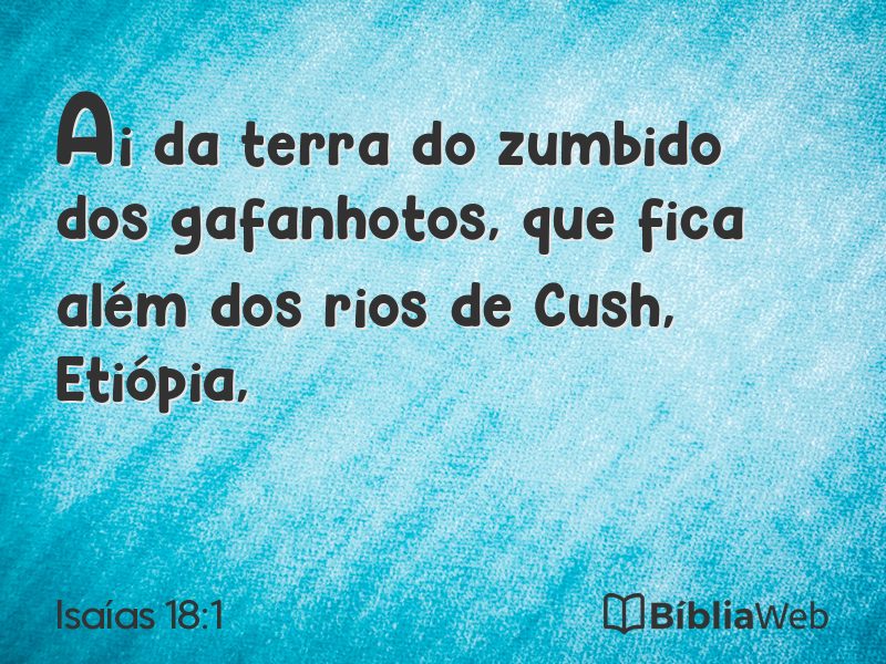 Isaías 18:1 em imagem para compartilhar