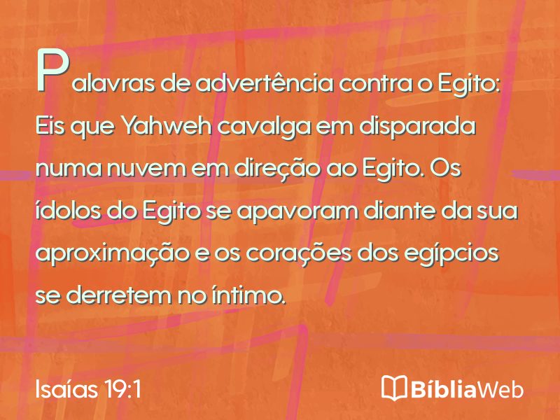 Isaías 19:1 em imagem para compartilhar