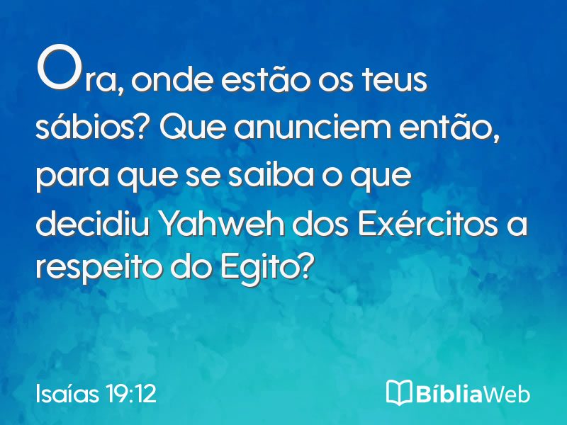 Isaías 19:12 em imagem para compartilhar